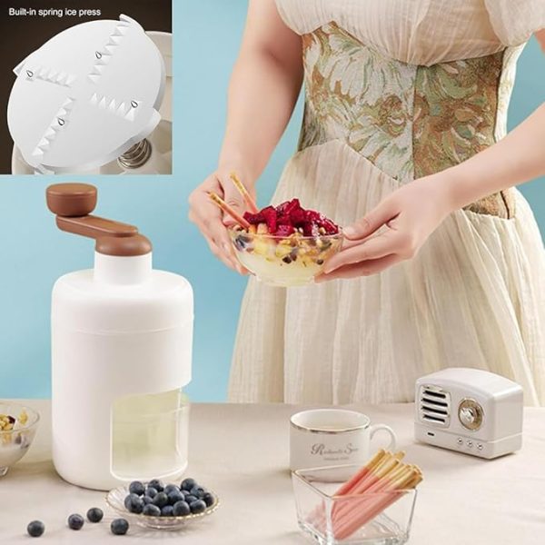 Portable Manual Ice Crusher & Shaver Machine