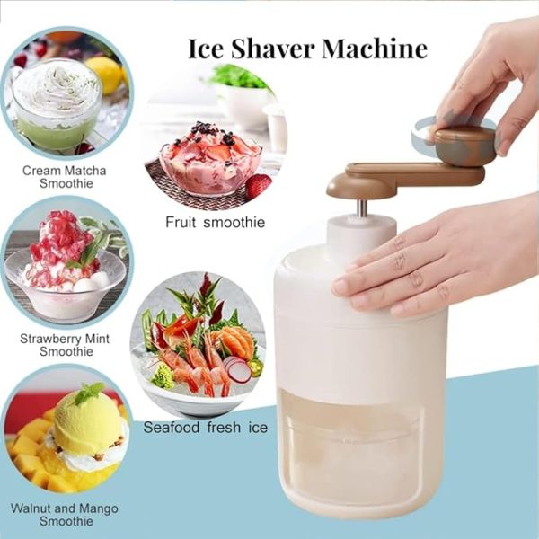 Portable Manual Ice Crusher & Shaver Machine