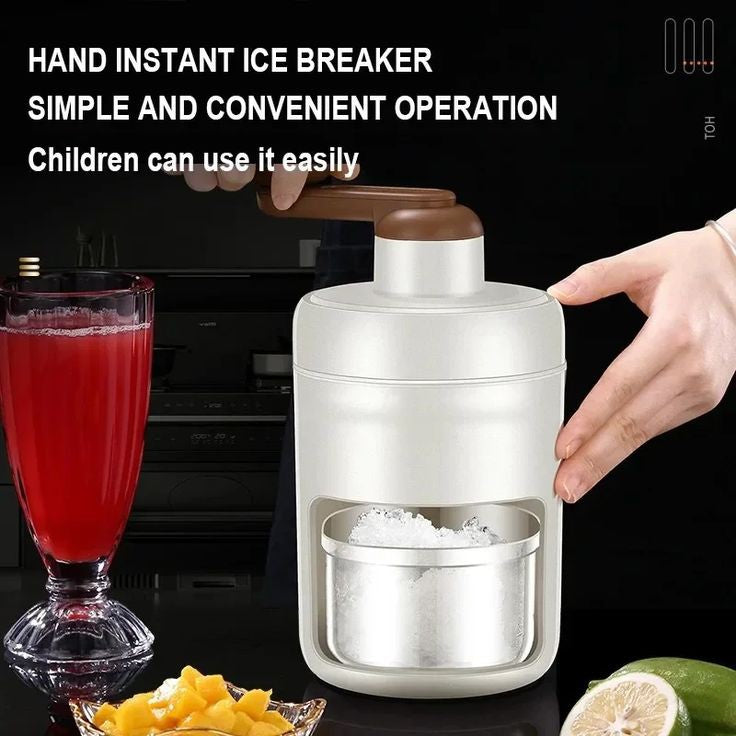 Portable Manual Ice Crusher & Shaver Machine