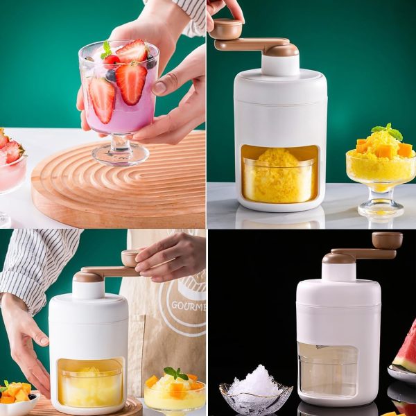 Portable Manual Ice Crusher & Shaver Machine
