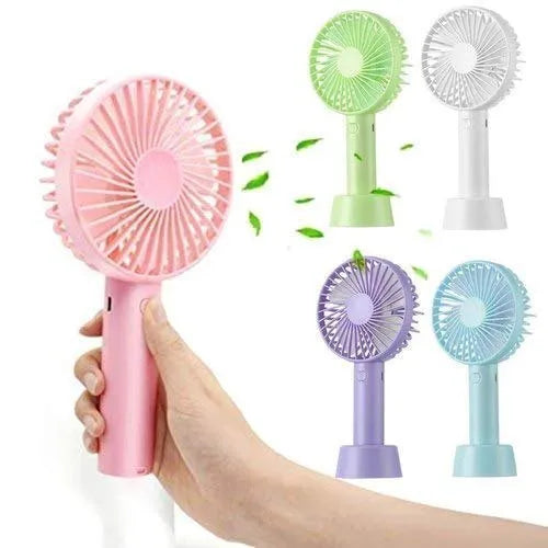 Portable USB Rechargeable Mini Handheld Fan with 3 Speeds