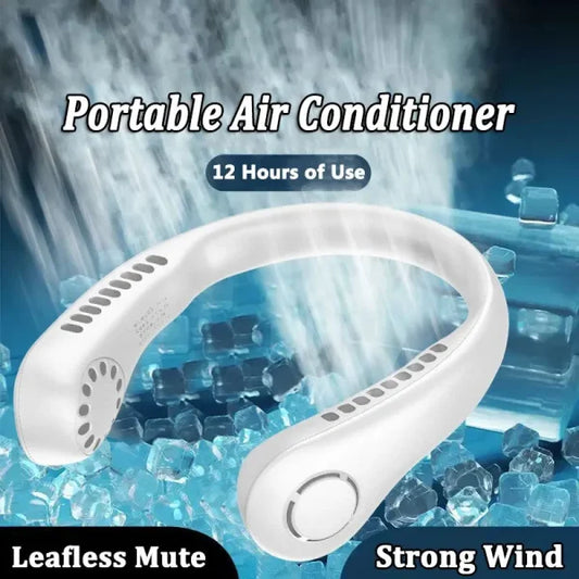 Portable Rechargeable Fan Bladeless Neck Fan