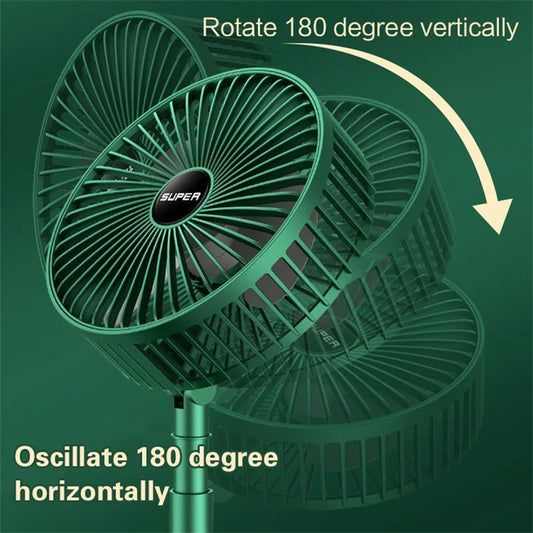 Stay Cool Anywhere: The Ultimate Portable Telescopic Desk Fan