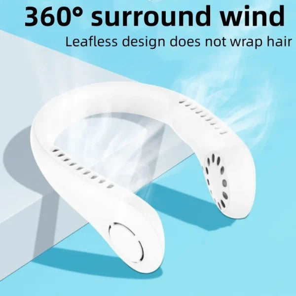 Portable Rechargeable Fan Bladeless Neck Fan