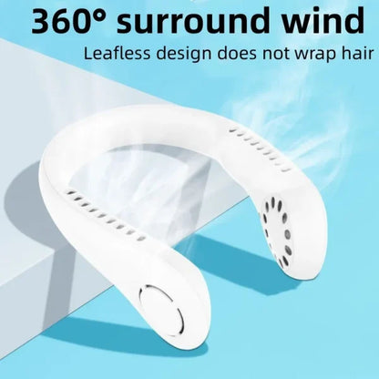 Portable Rechargeable Fan Bladeless Neck Fan