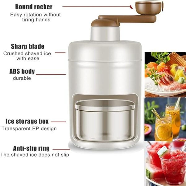 Portable Manual Ice Crusher & Shaver Machine