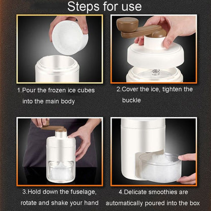 Portable Manual Ice Crusher & Shaver Machine