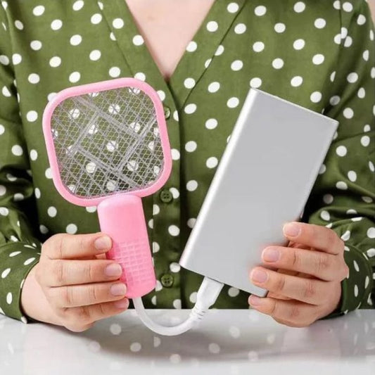 Mini USB Electric Mosquito Racket - Rechargeable Fly Swatter