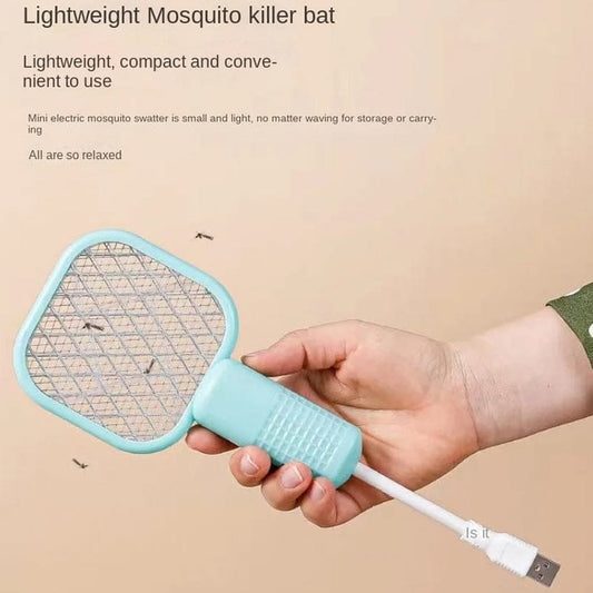 Mini USB Electric Mosquito Racket - Rechargeable Fly Swatter