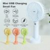 Portable USB Rechargeable Mini Handheld Fan with 3 Speeds