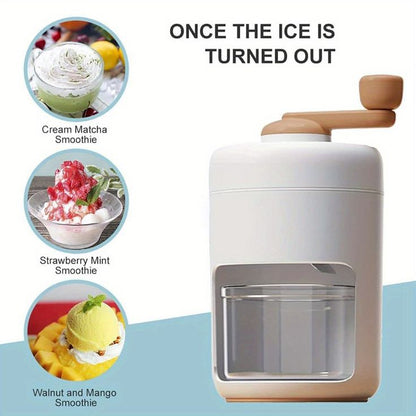 Portable Manual Ice Crusher & Shaver Machine