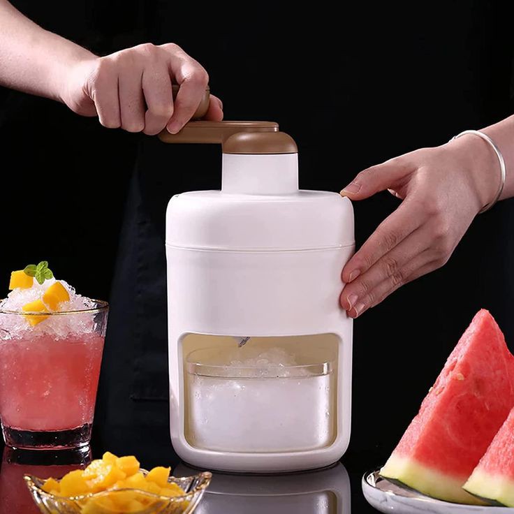 Portable Manual Ice Crusher & Shaver Machine
