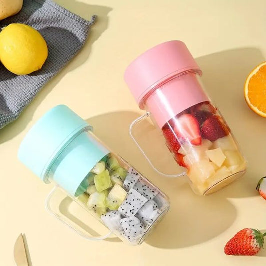 Portable Mug-Shaped Juicer Blender with Straw