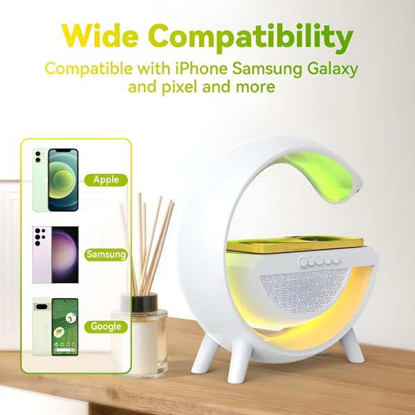 G Shaped RGB Table Lamp with Wireless Charger BT2301