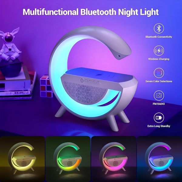 G Shaped RGB Table Lamp with Wireless Charger BT2301