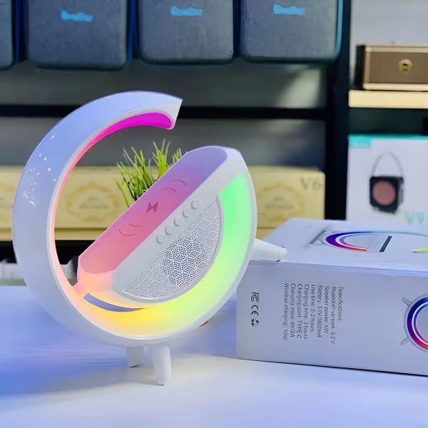 G Shaped RGB Table Lamp with Wireless Charger BT2301