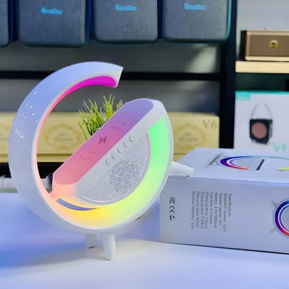 G Shaped RGB Table Lamp with Wireless Charger BT2301